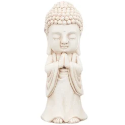 Estátua buda branco 48cm