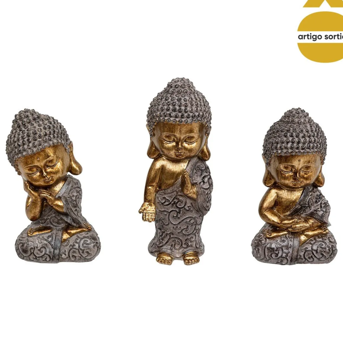 Estátua buda dourada lee