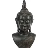 Estátua cabeça de buda cinza