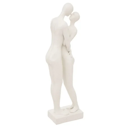 Estátua casal em resina branca DOLCE RIVIERA