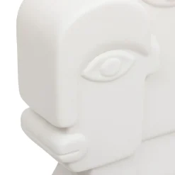 Estátua decorativa com forma de caras SOLEYA