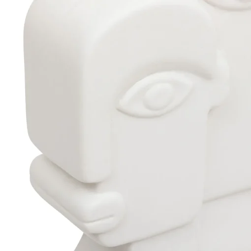 Estátua decorativa com forma de caras SOLEYA