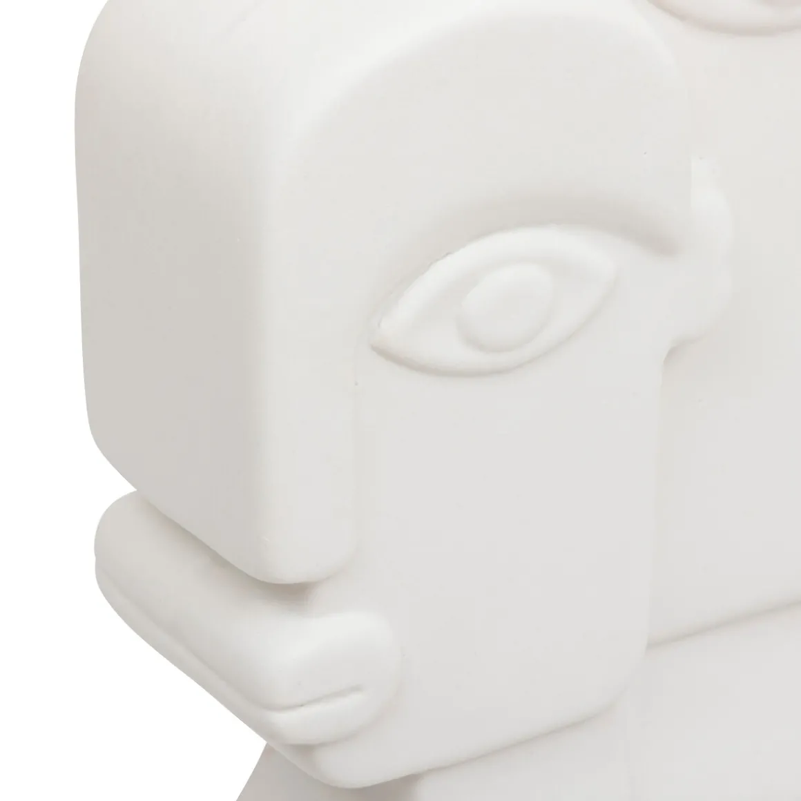 Estátua decorativa com forma de caras SOLEYA