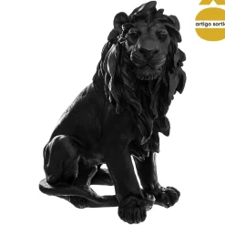 Estátua decorativa leão em resina