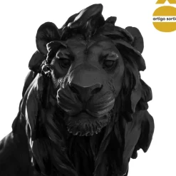 Estátua decorativa leão em resina