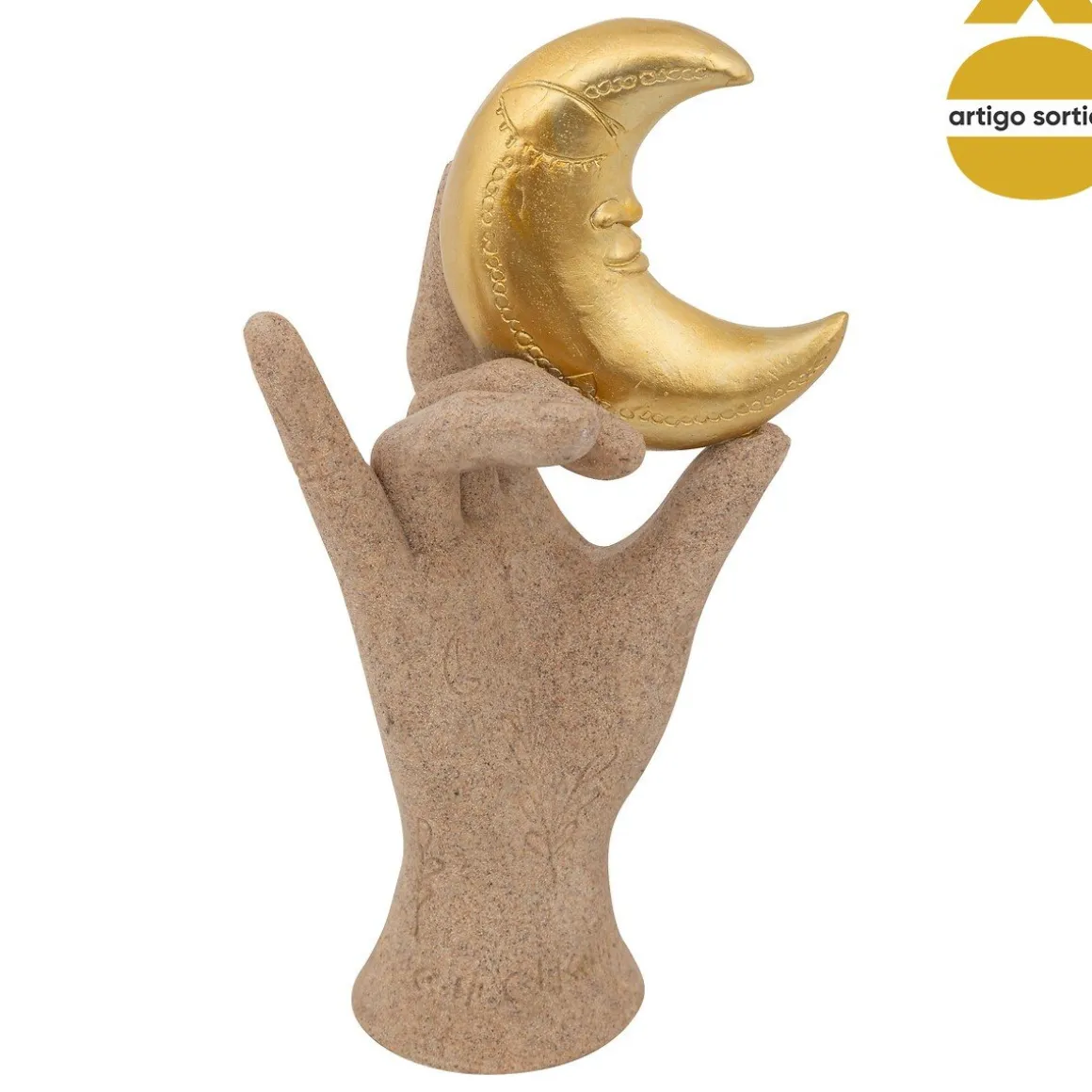 Estátua Decorativa Mão Em Resina 21cm