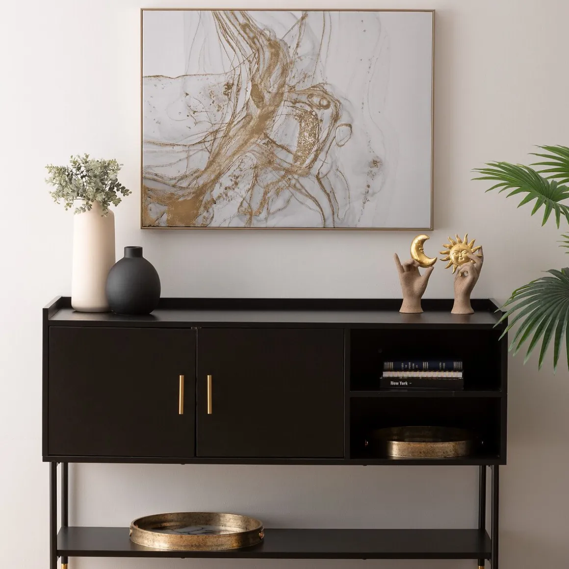 Estátua Decorativa Mão Em Resina 21cm