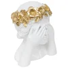 Estátua decorativa mulher WILD ROMANCE branca 22cm