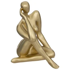Estátua dourada figura de mulher
