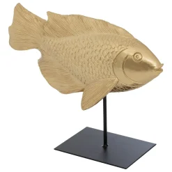 Estátua formato de peixe OCÉANE em resina 25cm