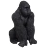 Estátua gorila em resina preto