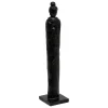 Estátua HAILEY preta forma de mulher