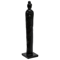 Estátua HAILEY preta forma de mulher