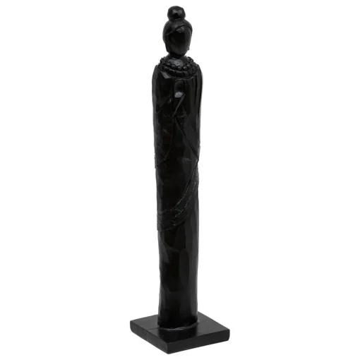 Estátua HAILEY preta forma de mulher