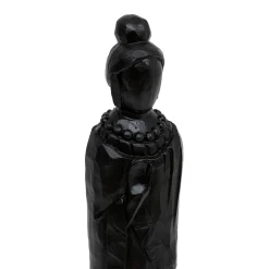 Estátua HAILEY preta forma de mulher