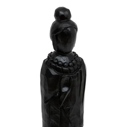Estátua HAILEY preta forma de mulher