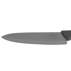 Faca em cerâmica com capa proteção preta 10,5cm
