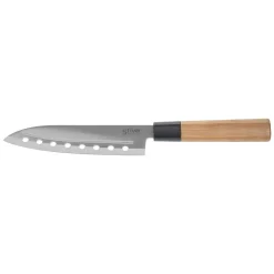 Faca SANTOKU com cabo em bambu