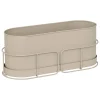 Floreira AZE em metal bege 27cm