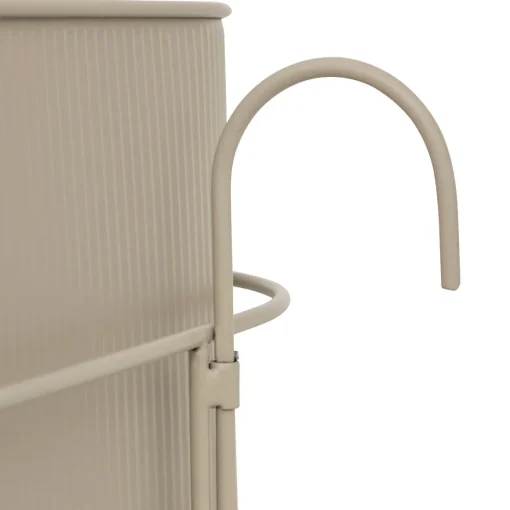 Floreira AZE em metal bege 27cm