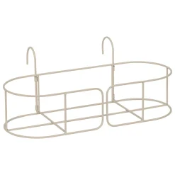 Floreira AZE em metal bege 27cm