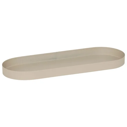 Floreira AZE em metal bege 27cm