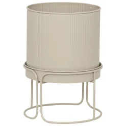Floreira AZE em metal bege 27cm