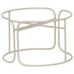 Floreira AZE em metal bege 27cm