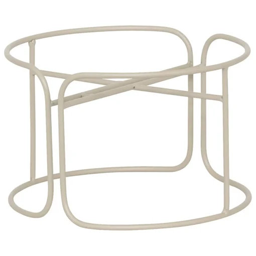 Floreira AZE em metal bege 27cm