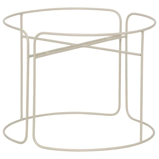 Floreira AZE em metal bege 44,3cm