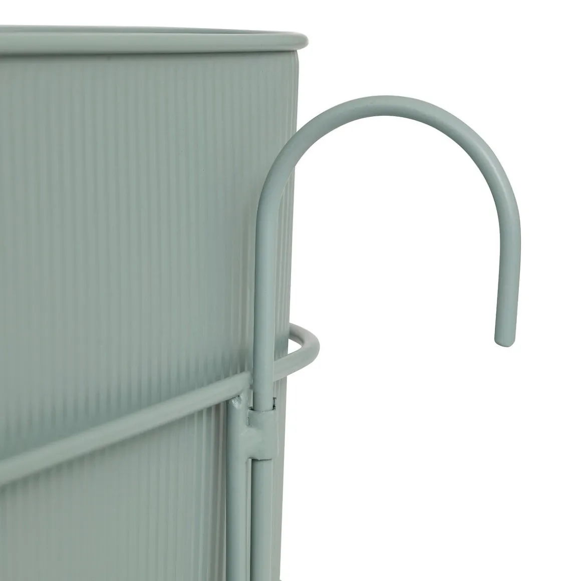 Floreira AZE em metal verde 47x18x20,5cm