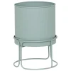 Floreira AZE em metal verde 27cm