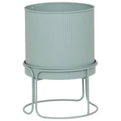 Floreira AZE em metal verde 27cm