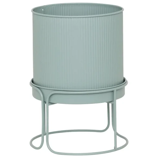 Floreira AZE em metal verde 27cm