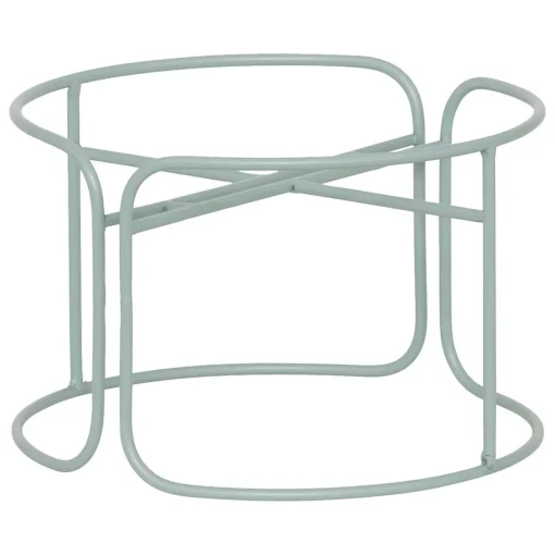 Floreira AZE em metal verde 27cm