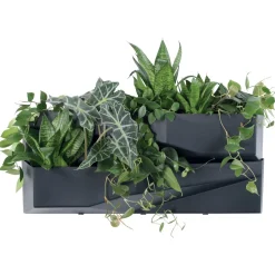 Floreira cascata GARDEN WALL cinza