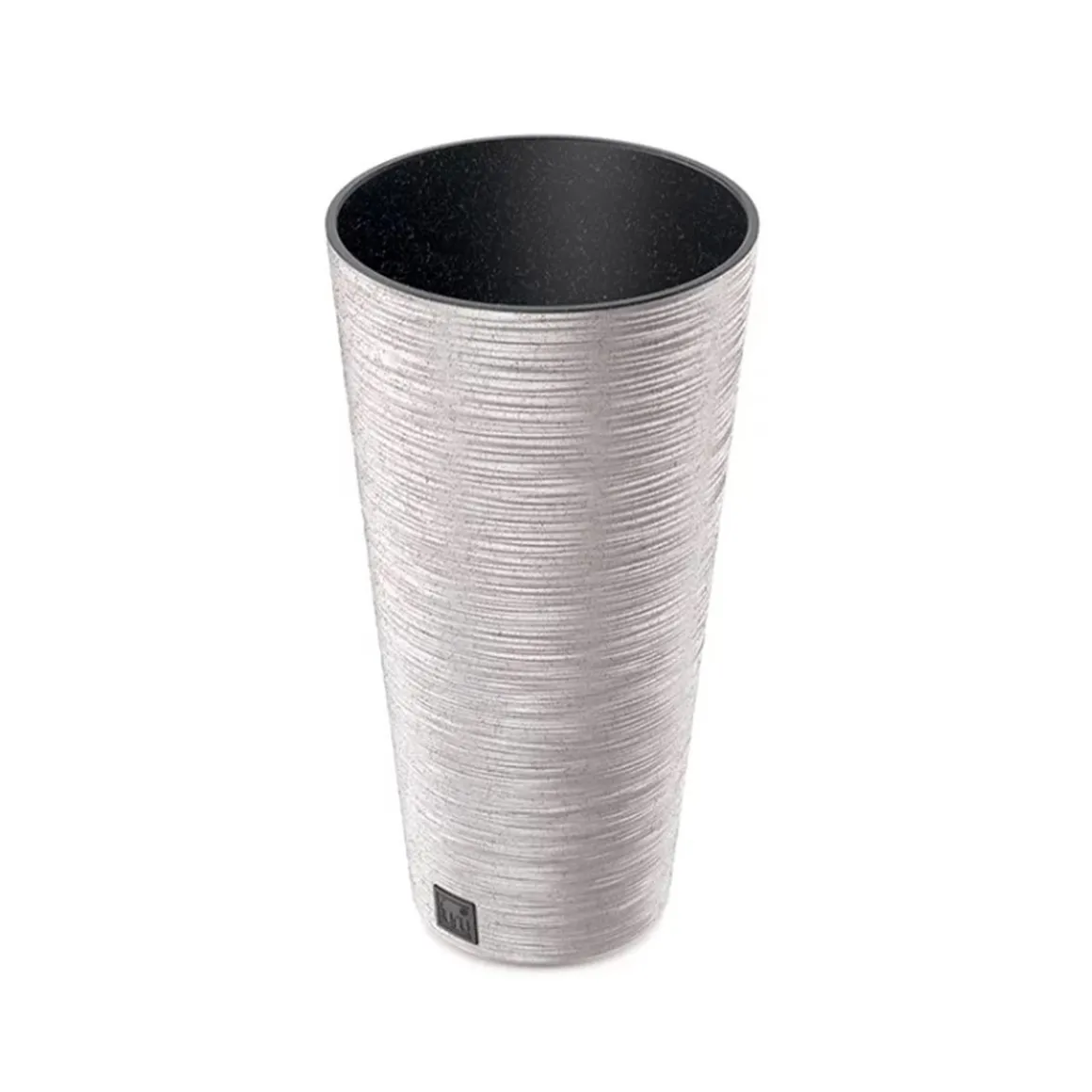 Floreira FURU eco wood branca 48cm