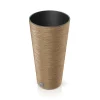Floreira FURU eco wood castanha 48cm