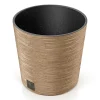Floreira FURU eco wood castanha 25cm
