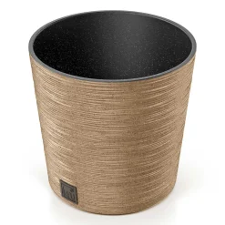 Floreira FURU eco wood castanha 25cm