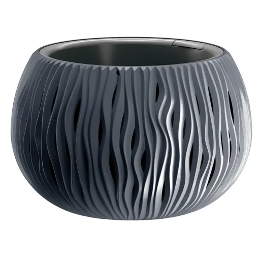 Floreira SANDY bowl cinza antracite 29cm