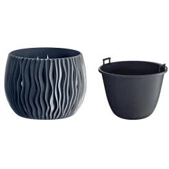 Floreira SANDY bowl cinza antracite 18cm