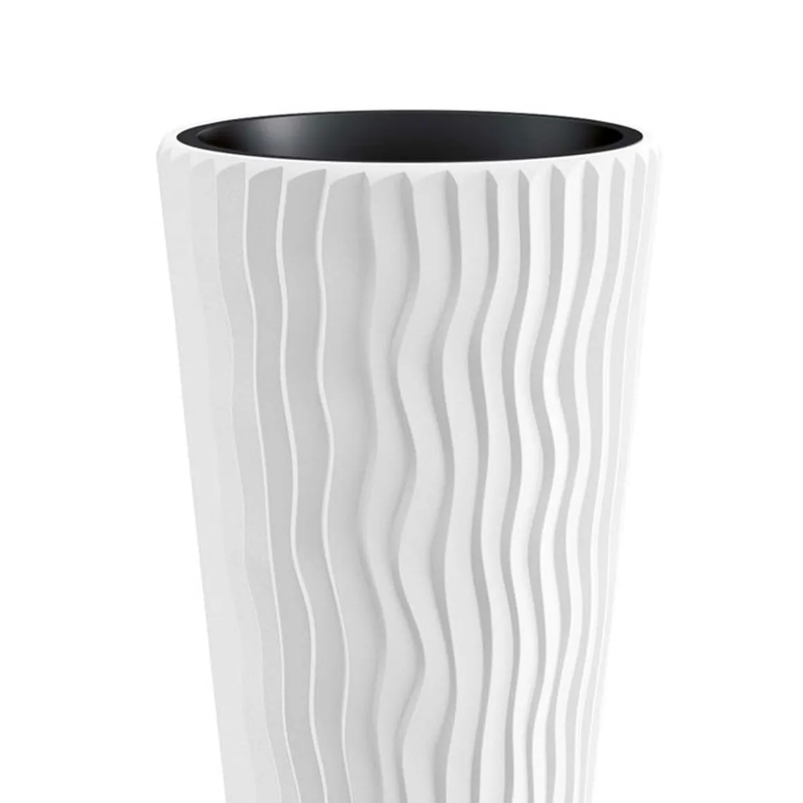 Floreira SANDY slim branco 62cm