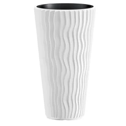 Floreira SANDY slim branco 53cm