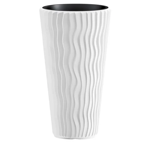 Floreira SANDY slim branco 53cm