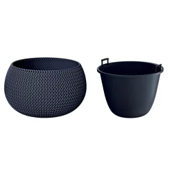 Floreira SPLOFY bowl cinza antracite 29cm