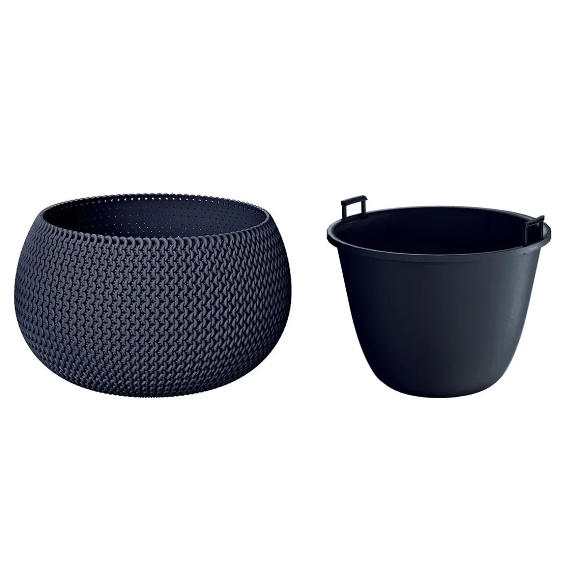 Floreira SPLOFY bowl cinza antracite 29cm