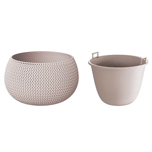 Floreira SPLOFY bowl taupe 29cm