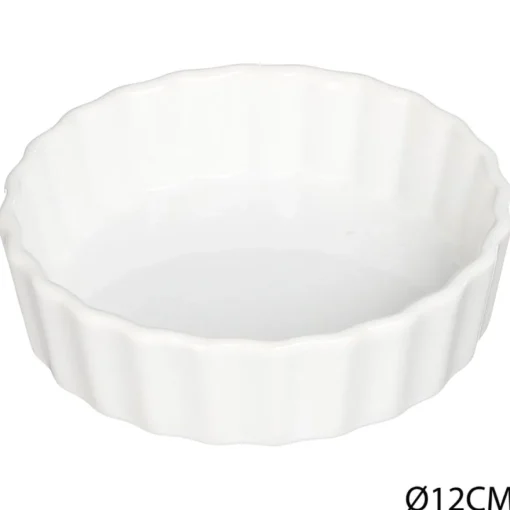 Forma p/ tartelette branca em cerâmica