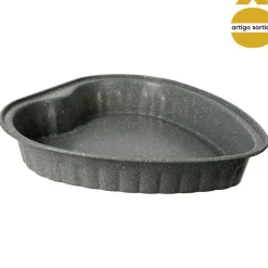 Forma para bolo em aço cinza